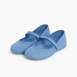 Merceditas con velcro celeste