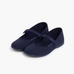 Merceditas con velcro  marino