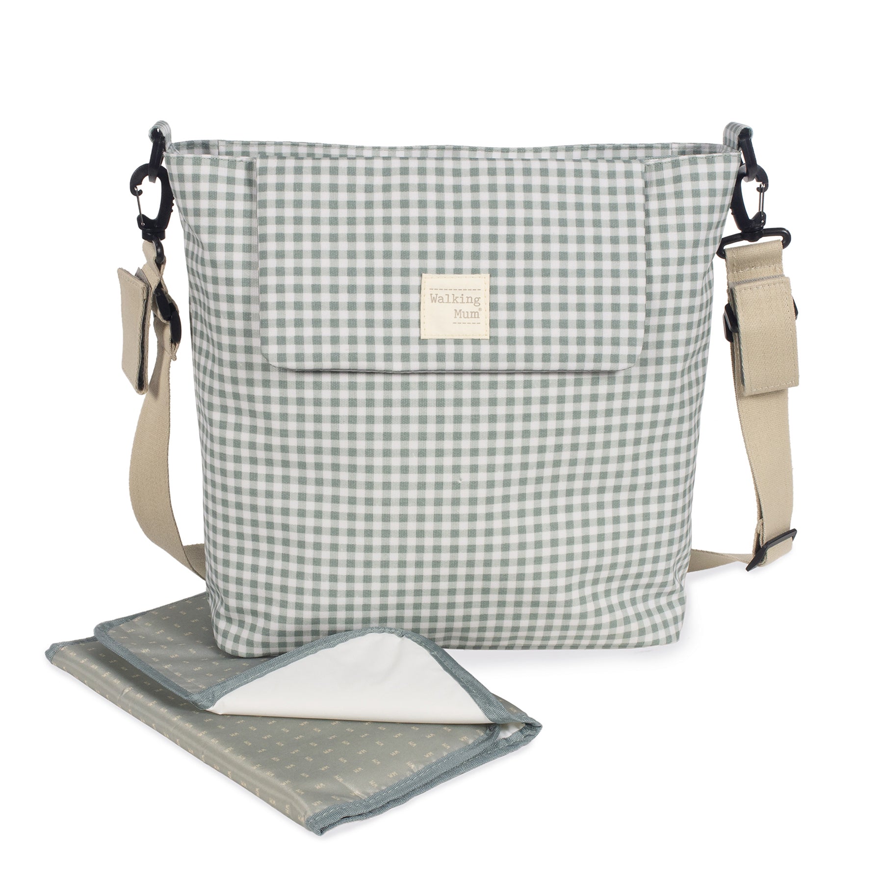 Bolsa Canastilla Vichy Verde