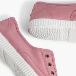 Zapato lona sin cordones rosado - Imagen 3