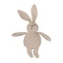 Conejito con sonajero Tricot Beige