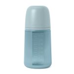 Biberón todo silicona azul