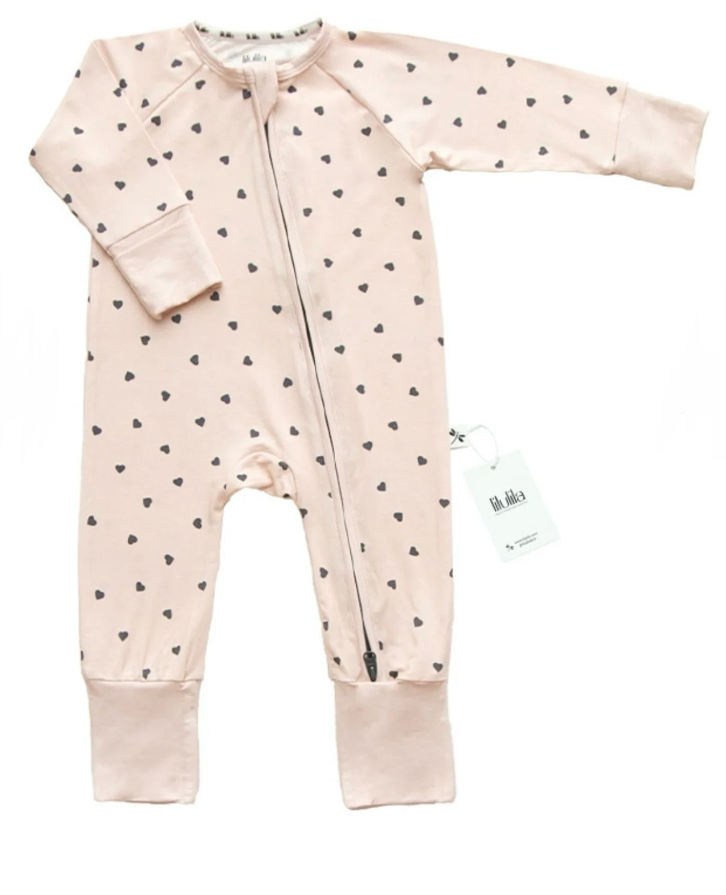 749-01952089-7203-7729-b3ec-c27c31c30189.jpg Pijama con cremallera Little Hearts - Imagen 1
