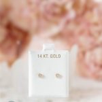 Aretes mini corazón zirconia