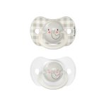 Set 2 chupetas nocturnas silicona elefante 6-18M