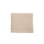 Manta rombos calados beige