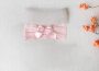 Vincha de malla con lazo Baby pink