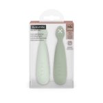 Set 2 cucharas de silicona verde - Imagen 2