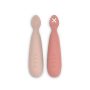 Set 2 cucharas de silicona rosa - Aleste