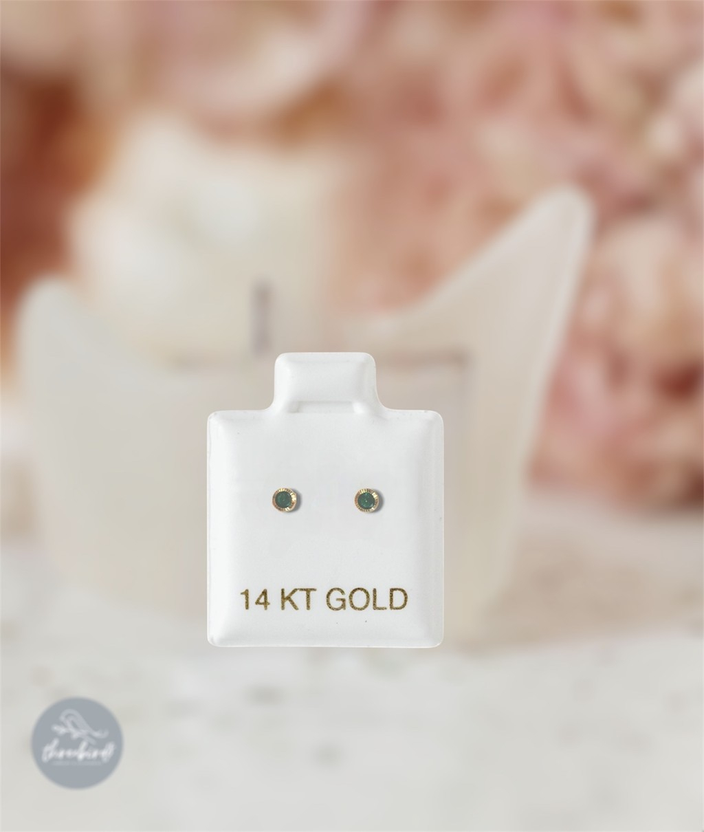 749-0197d1b0-b4fa-72ce-b56a-f430457a095d.jpg Aretes mini zirconia verde - Imagen 1