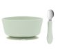 Bowl silicón + cuchara Verde