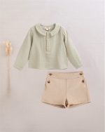 Conjunto Short bebé Hojitas - Imagen 2