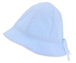 Gorrito de algodón ajustable celeste