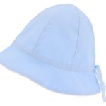 Gorrito de algodón ajustable celeste