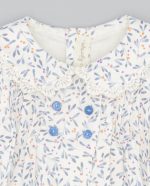 Vestido botones estampado hojas - Imagen 2
