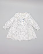 Vestido botones estampado hojas