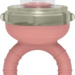 Cuchara alimentadora antiahogo rosa