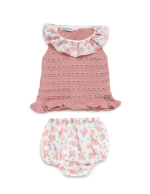 Conjunto flores rosa empolvado - Imagen 2