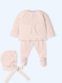 Conjunto 3p Serenity nude - 00 meses, 7 Bancas
