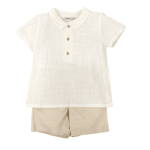 Conjunto short cuello bebe magia