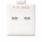 Aretes Zirconia Infinito plateado