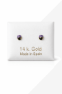 Arete zirconia mariquita - 7 Bancas