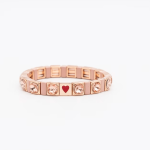 Pulsera kids diamantes nude
