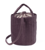 Bolsa Bucket Cherry Velvet - Imagen 2