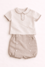 Conjunto short lino y camisa - 6 meses, 7 Bancas