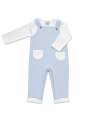 Conjunto c/tira London celeste - 12 meses, Aleste