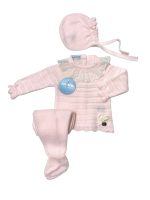 Conjunto Recogidas Puntilla Rosa - Imagen 2