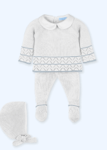 Conjunto 3p Barquitos bco/brica - Imagen 2