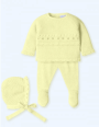 Conjunto 3p Papaya amarillo - 0 meses, Aleste