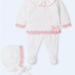 Conjunto 3p cuello Mykonos blanco rosa