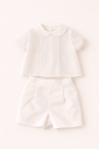Conjunto bebé ceremonia algodón - 6 meses, 7 Bancas