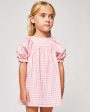 Vestido Plumeti coral - 6T, Aleste