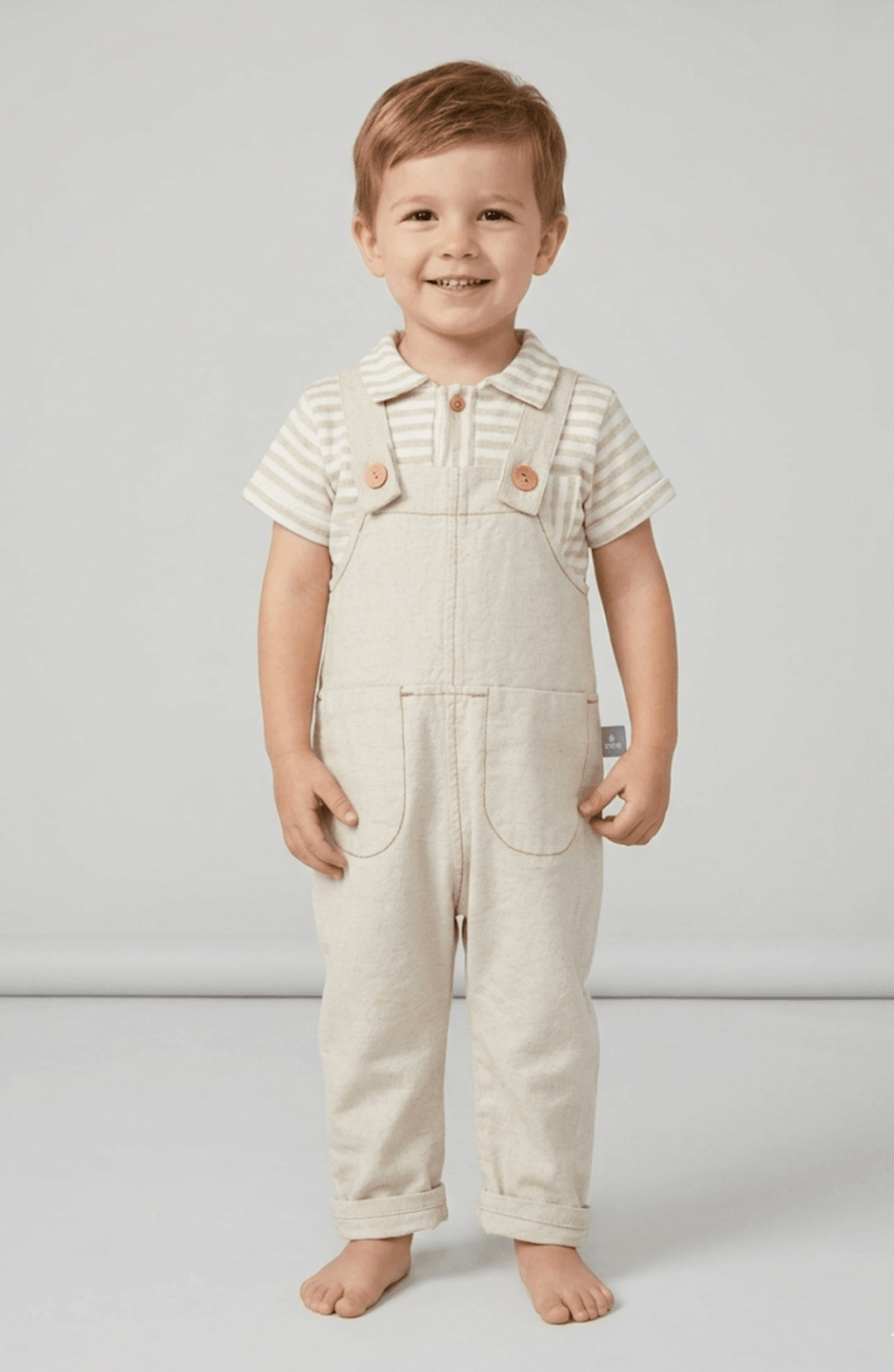 749-019e9f65-ede8-779b-83ed-560e5979d252.png Overall con camiseta rayas con bolsillo - Imagen 1