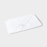 Toalla jacquard a rayas Blanca