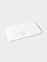 Toalla jacquard a rayas Blanca