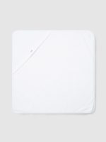 Toalla jacquard a rayas Blanca - Imagen 2