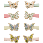 Mini clips de mariposa floral