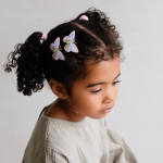 Prensitas mariposa a rayas