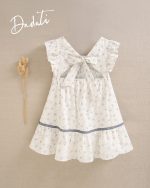 Vestido blanco estampado de flores - Imagen 4