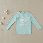 Camiseta niño de lycra turquesa pez