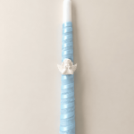 Candela azul espiral Angel pensativo