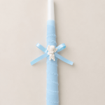 Candela azul con lazo Angel