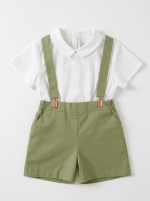 Conjunto short con tirantes Verde - Imagen 2