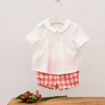 Conjunto Vichy rojo