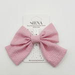 Lazo clip XL Rosa pastel